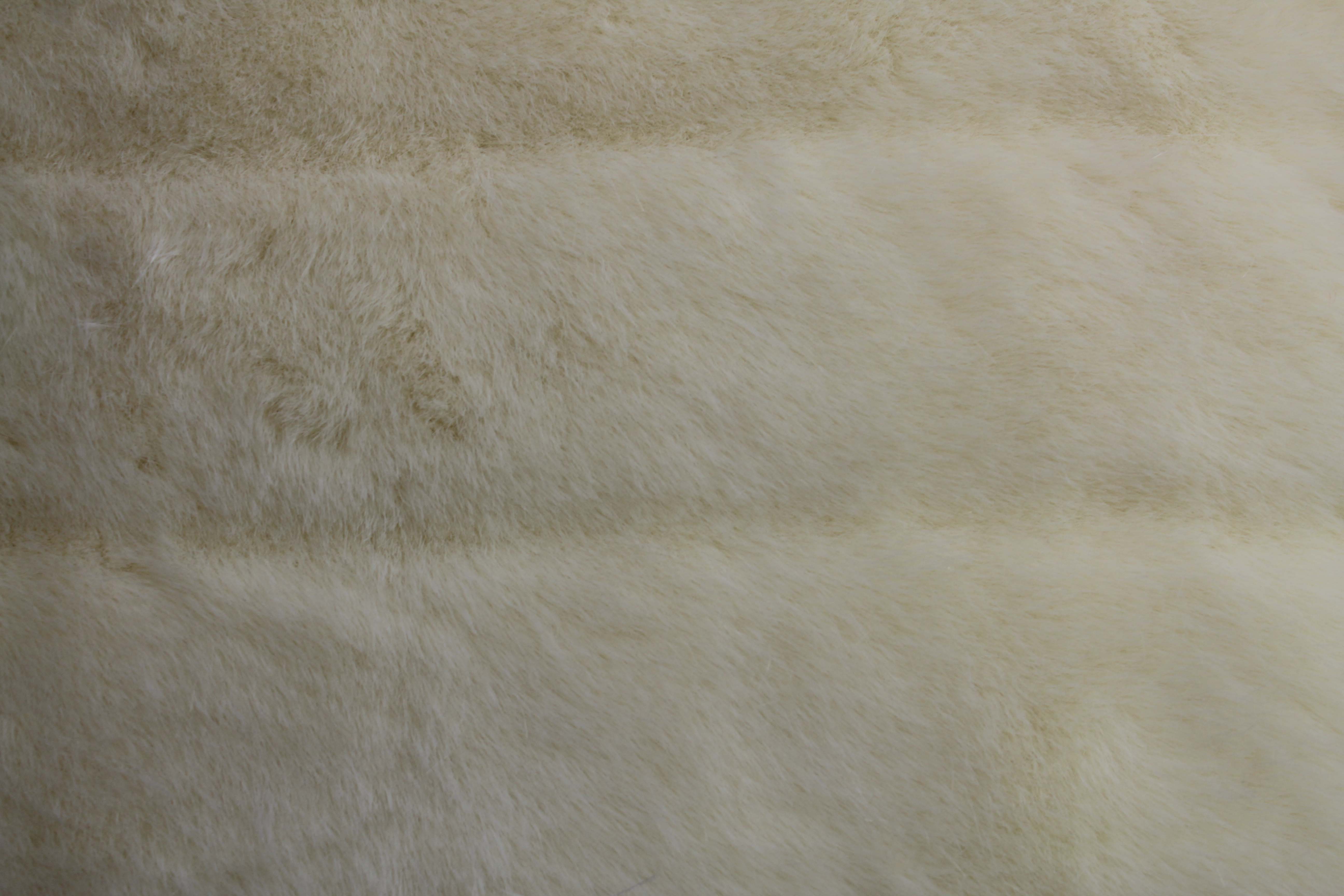 IMITATION MINK FUR - IVORY